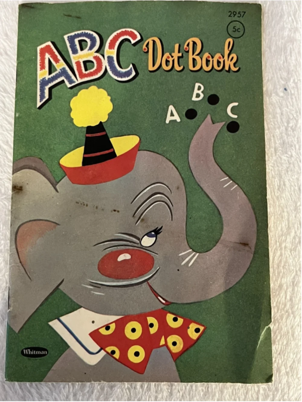 Vintage 60’s Whitman Dot To Dot Activity Book WORN SOME AREAS HTF ELEPHANT ONE